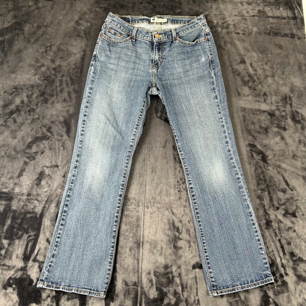 Levi's 529 Curvy Boot Cut Jeans Women 12M W31 L32 Blue Denim Faded